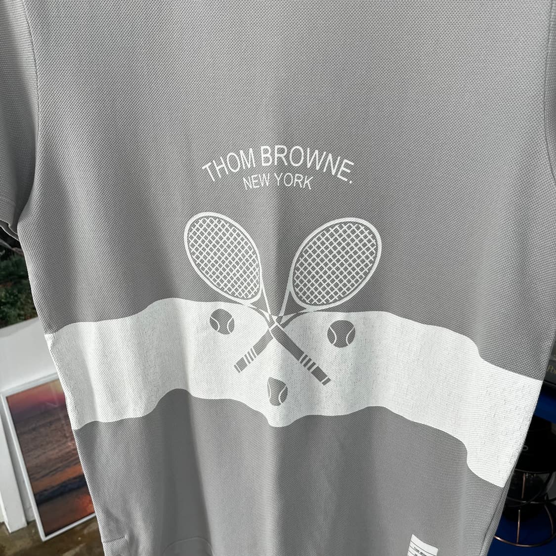 톰브라운 테니스 프린팅 반팔 티셔츠 2 상품이미지4