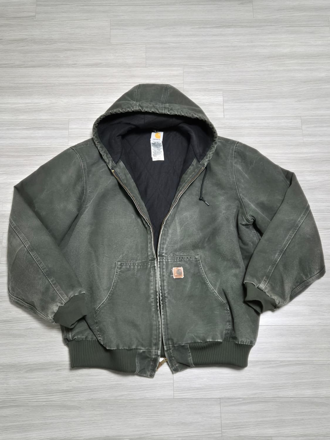 [XL] 칼하트  j130 샌드스톤 액티브자켓 - 모스 그린(MOS) 상품이미지1