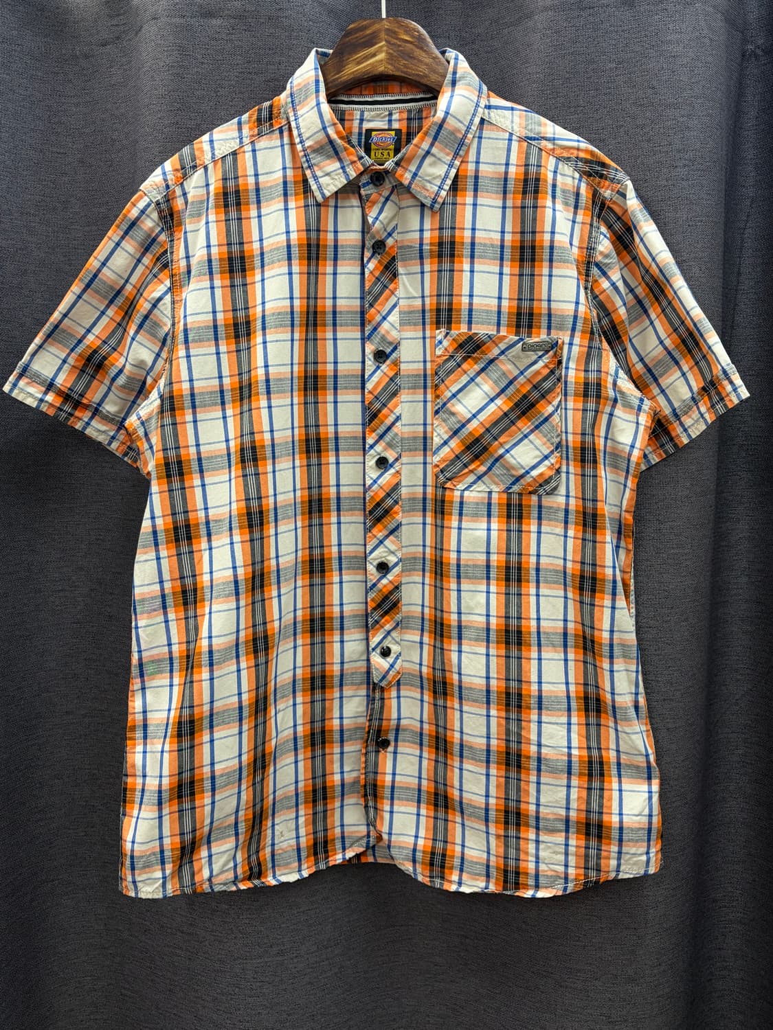 디키즈 usa 빈티지 반팔 체크 셔츠 상품이미지1