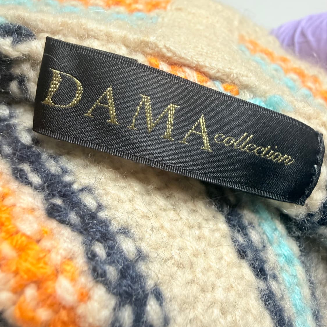 [캐시미어 100%] 스트라이프 후드 롱니트 LL 상품이미지7