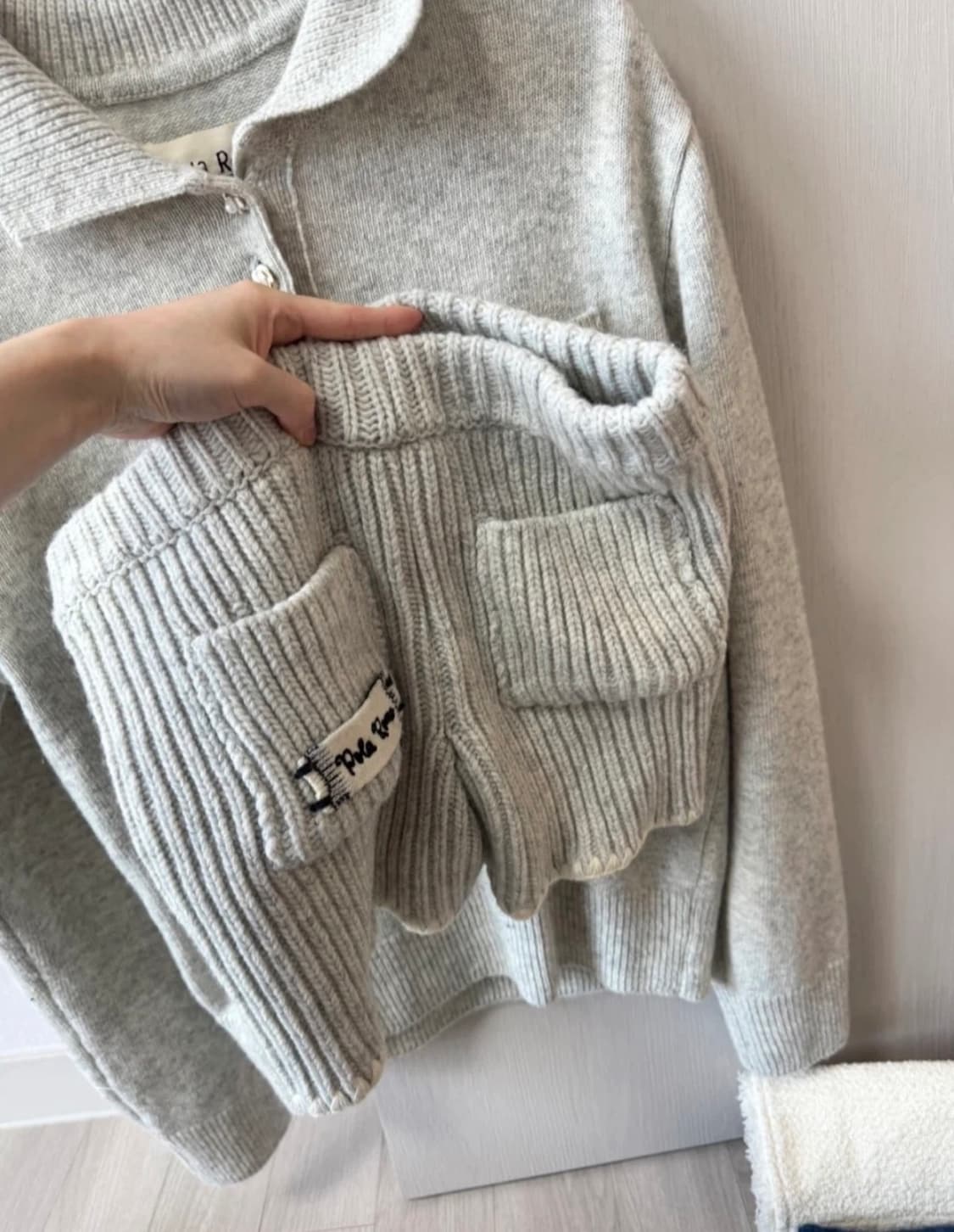 폴라로마 니트셋업 상품이미지3