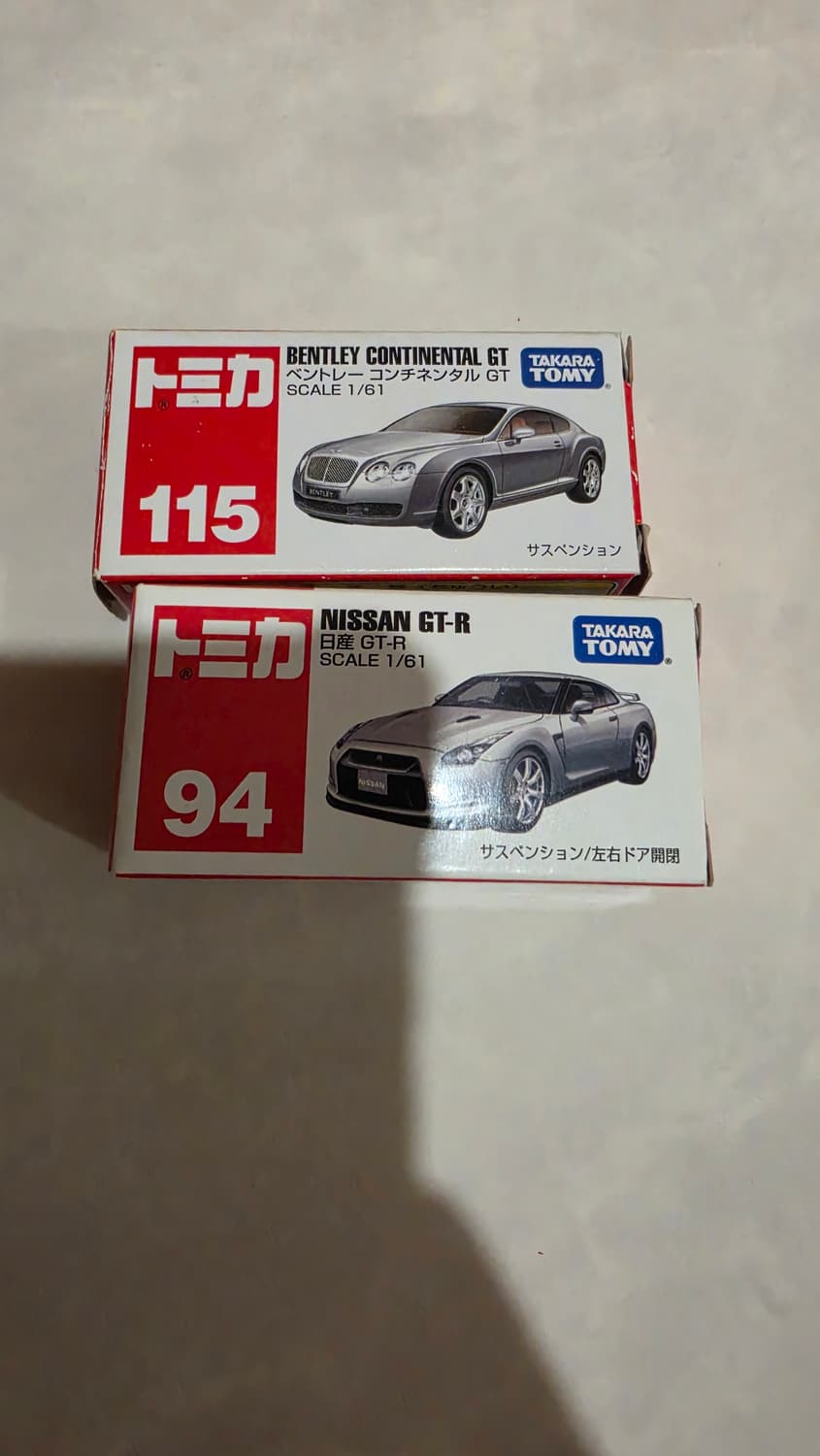 토미카 벤틀리 컨티넨탈 GT + 닛산 GTR 상품이미지1