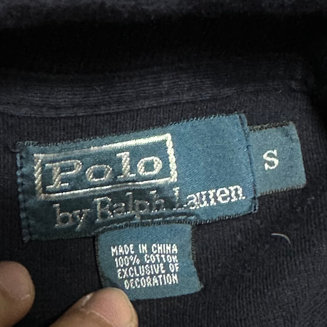 S 폴로랄프로렌 레드 포니 코튼 반집업 니트 상품이미지4