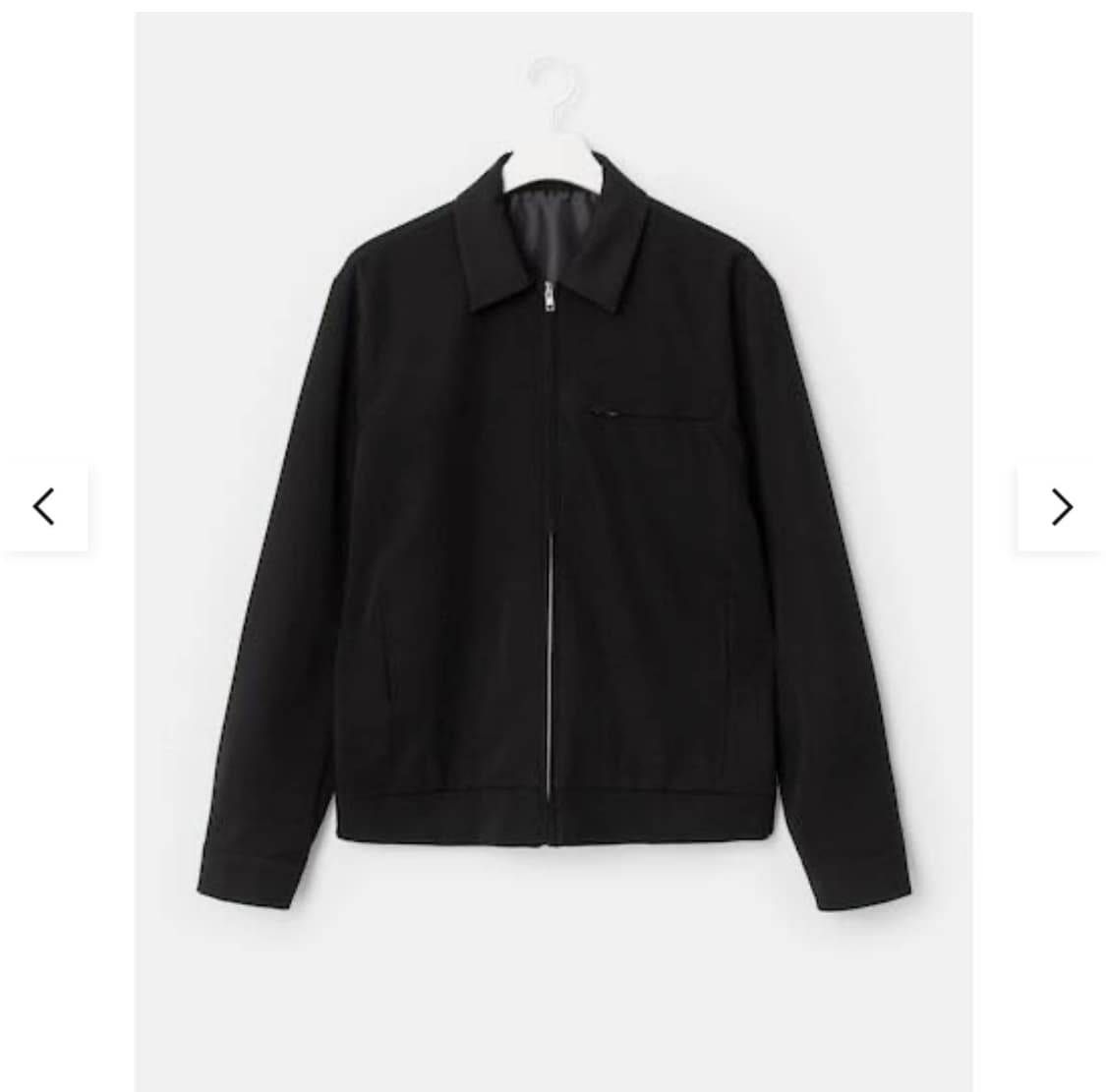 S) 에잇세컨즈 블랙 카라 집업 블루종 상품이미지1