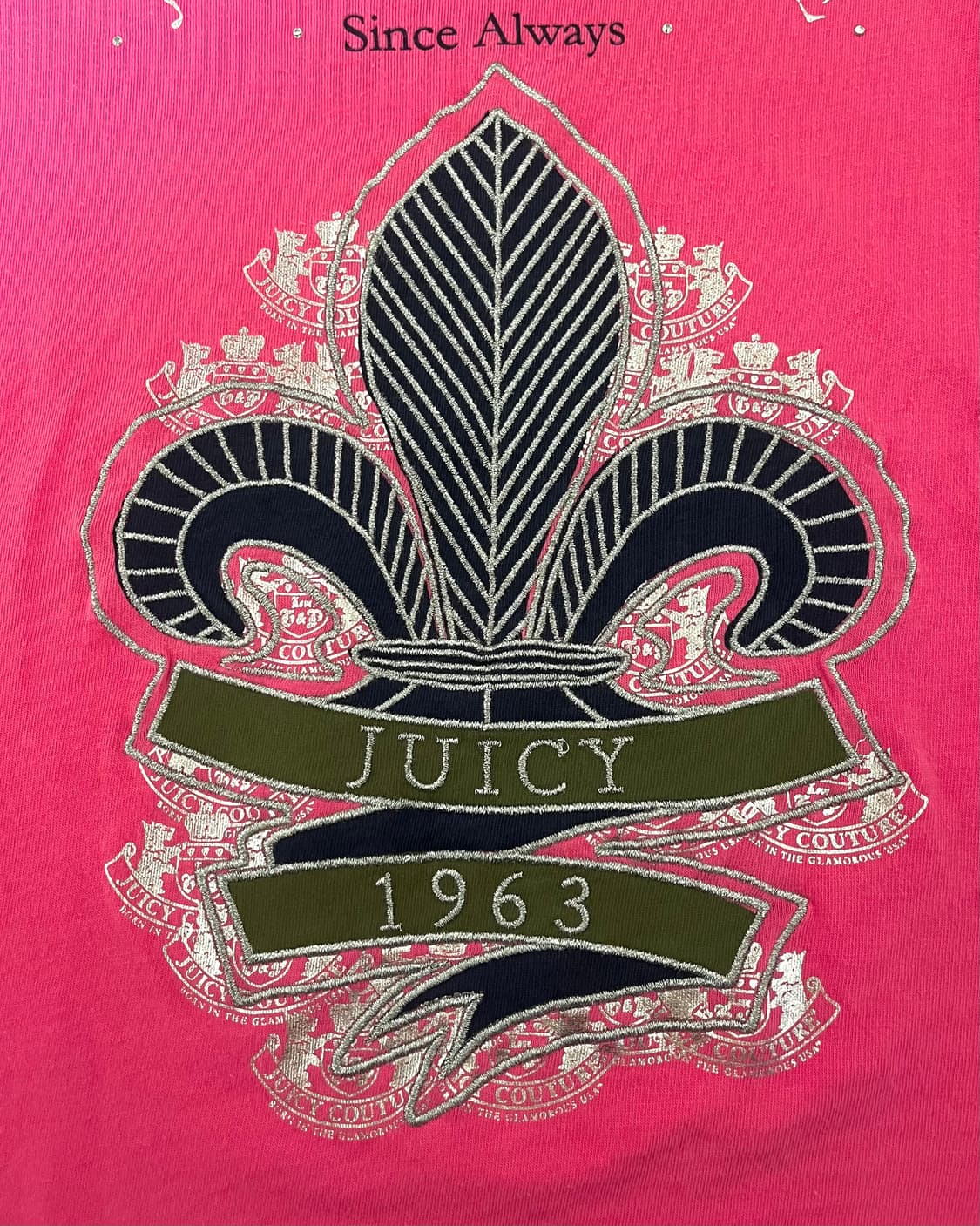 JUICY COUTURE Heraldic Icon Pink T-Shirt 상품이미지4