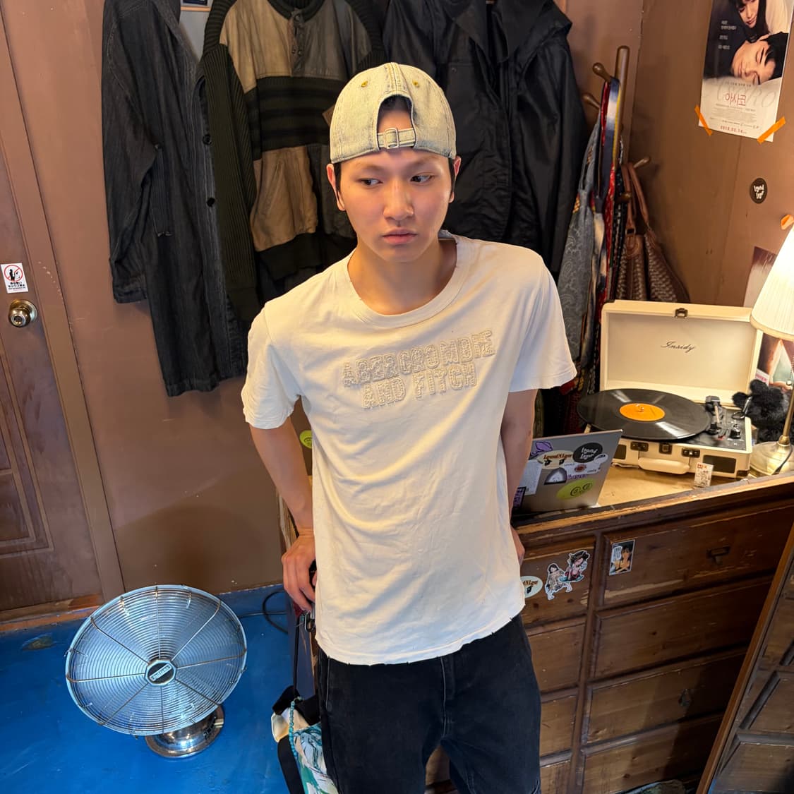 ABERCROMBIE AND FITCH 빈티지 디스트레스드 티셔츠 상품이미지6