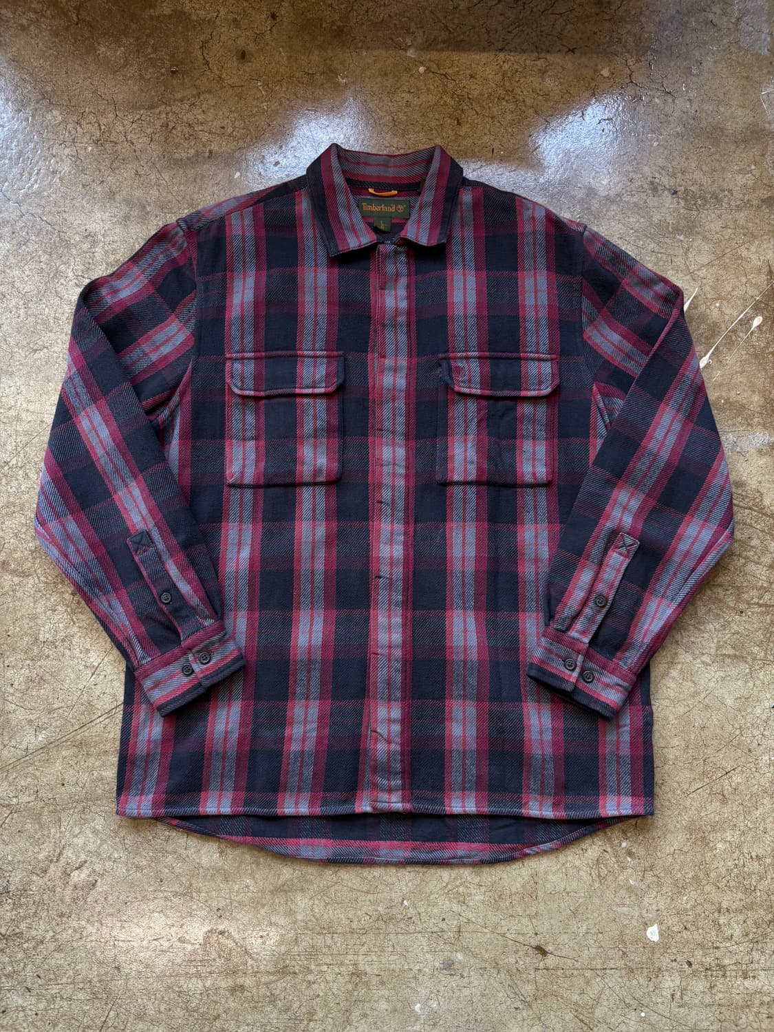 팀버랜드 체크 플란넬 셔츠 재킷 상품이미지1