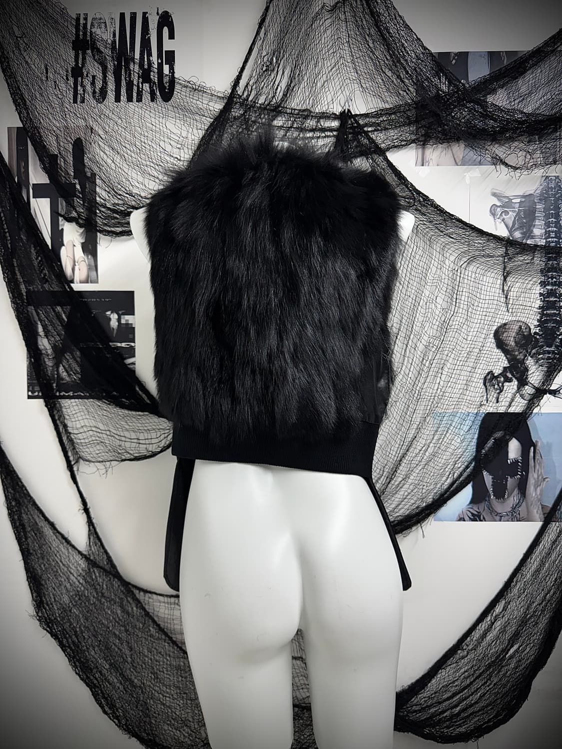 00s punk studs fur vest 상품이미지5