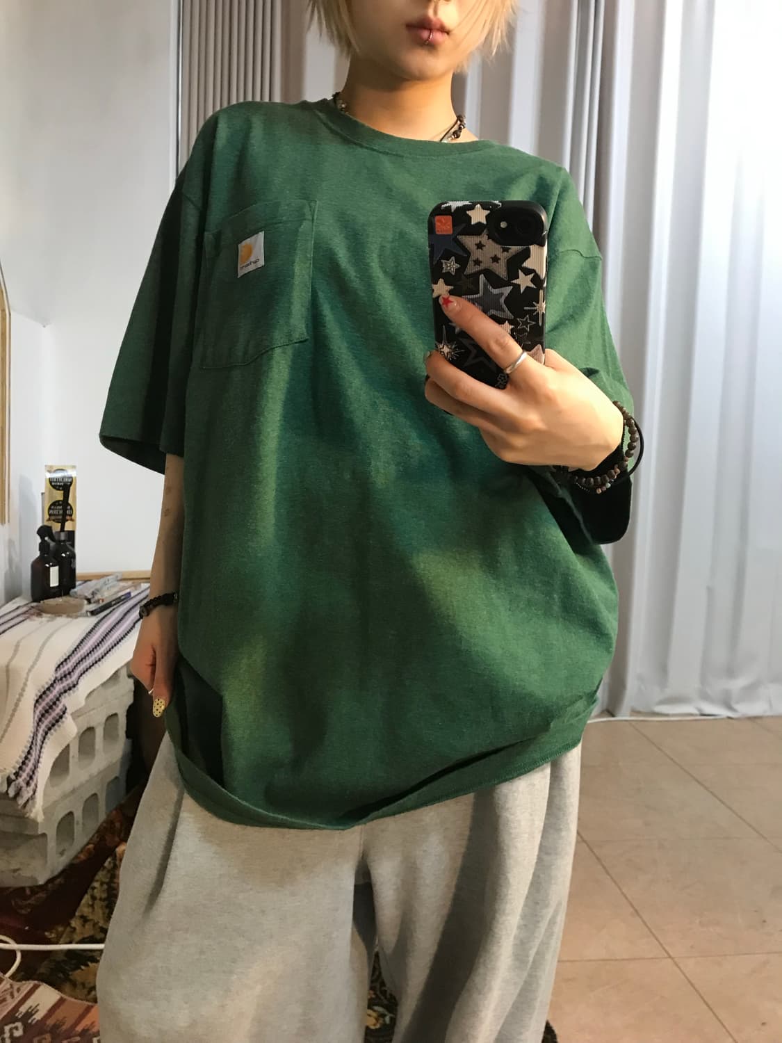 칼하트 포켓 반팔 티  상품이미지1