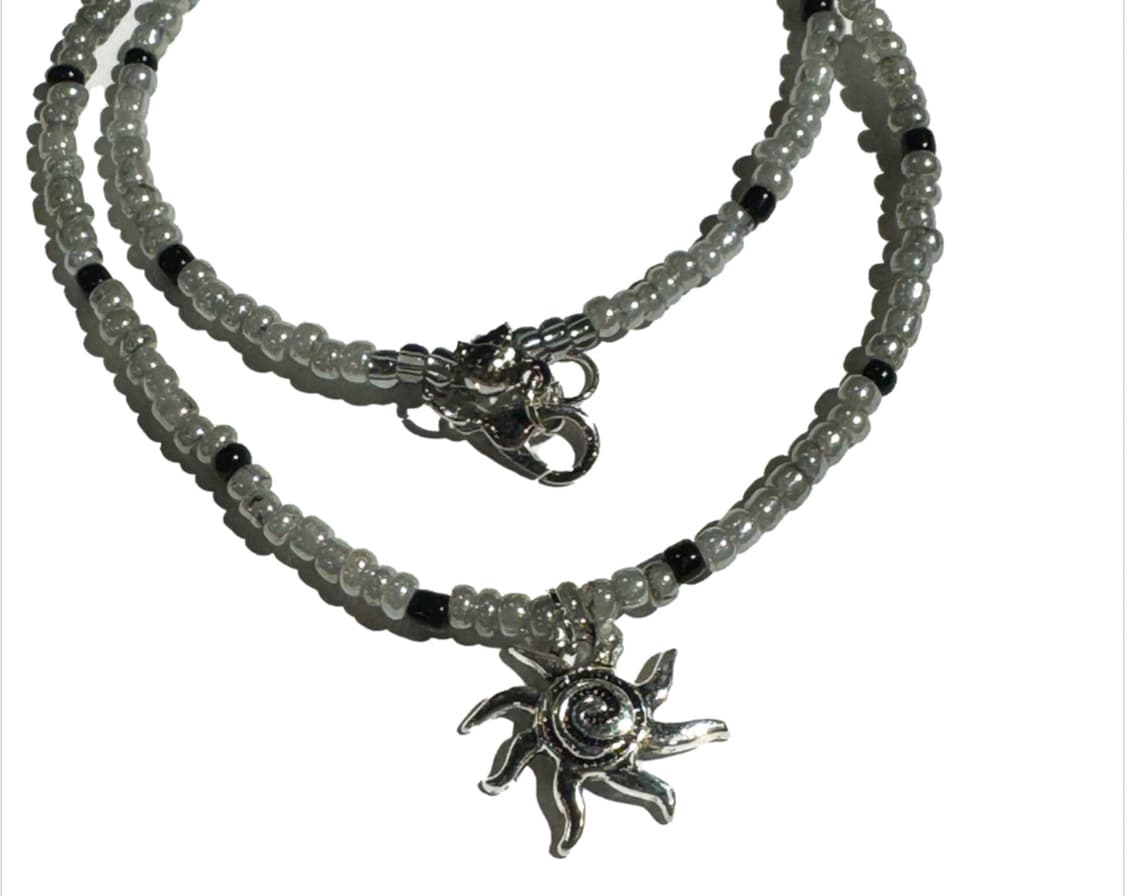 Ellavo dark silver beads necklace 상품이미지2