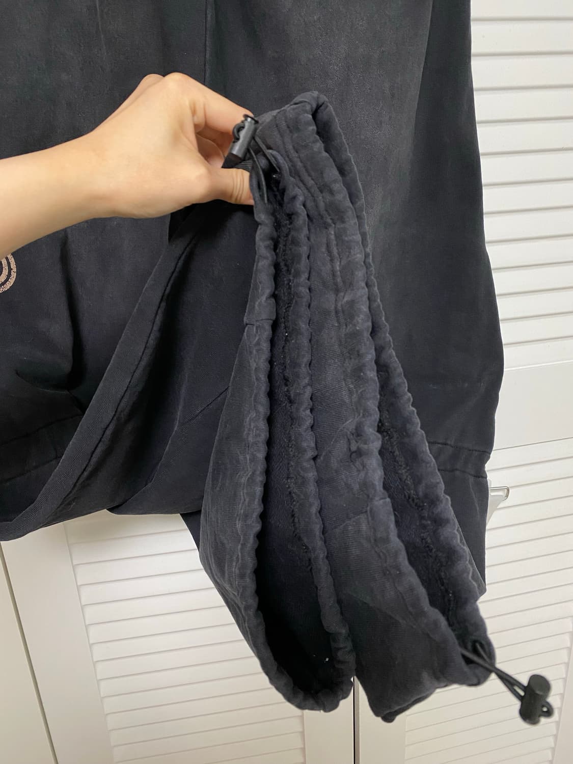 배드블러드 선페이디드 조거 블랙 스웨트 팬츠 S 상품이미지5