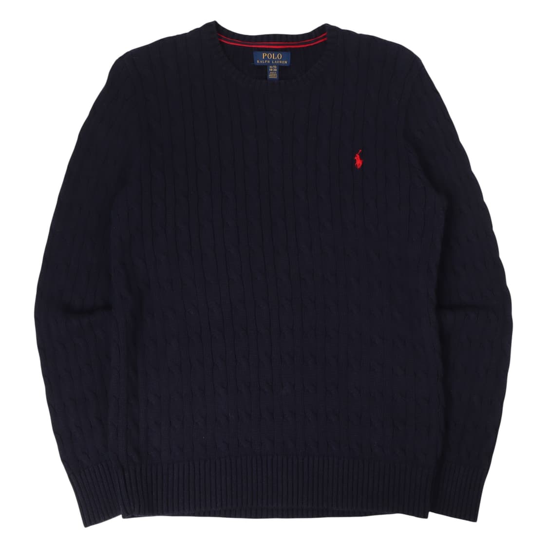 폴로 랄프로렌 네이비 코튼 케이블 니트 상품이미지1