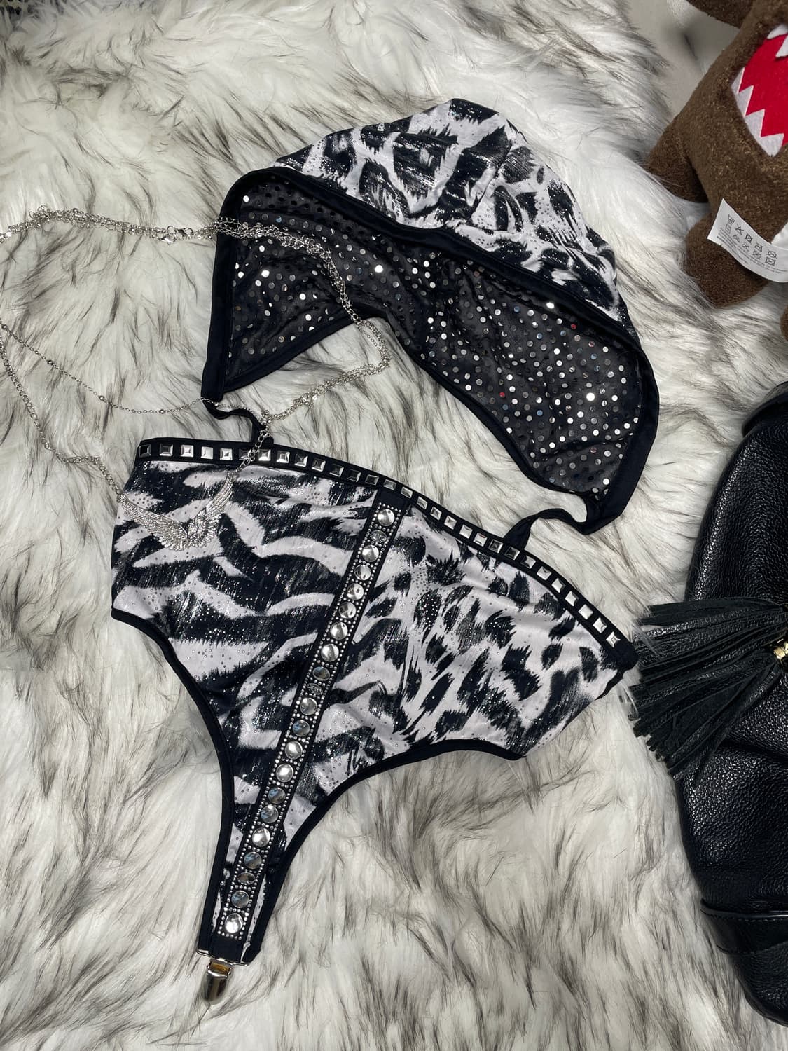 Zebra 지브라 스터드 후드 탱크탑 상품이미지3