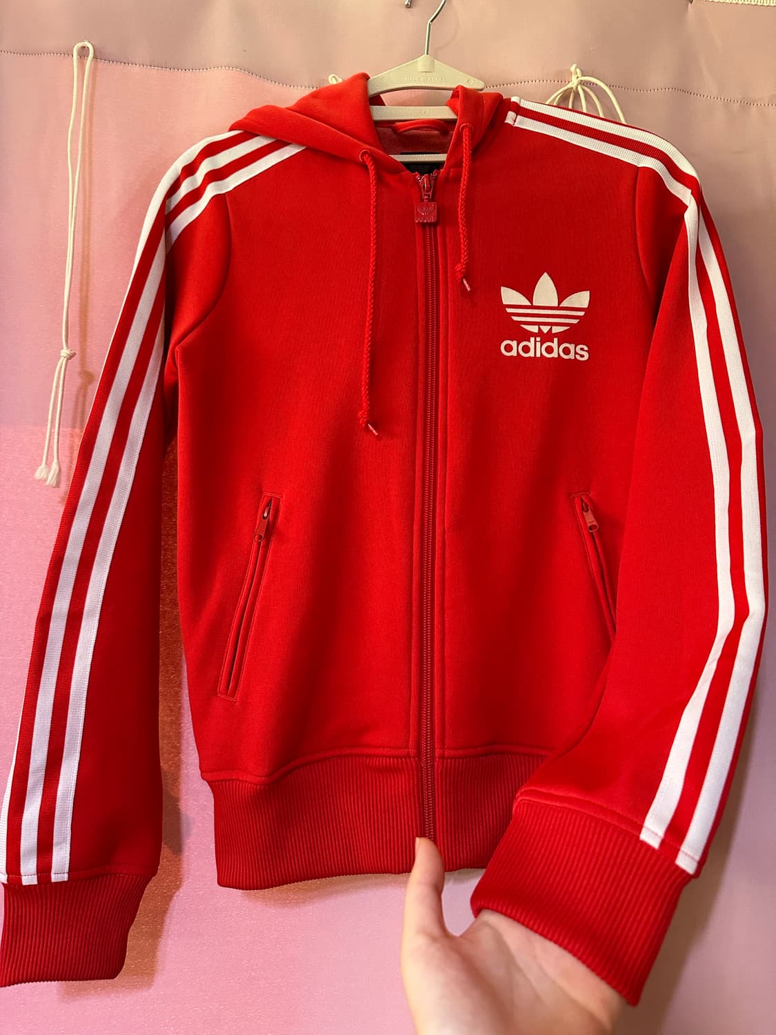 아디다스 후드집업 아디다스레드 삼선 불꽃 대장 후집 파이어버드 상품이미지1