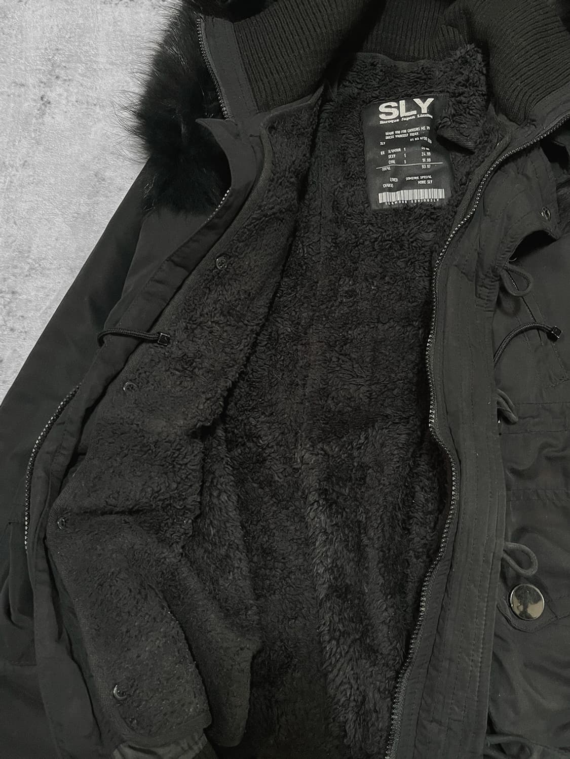 (SLY) black fur-hood jumper  상품이미지6