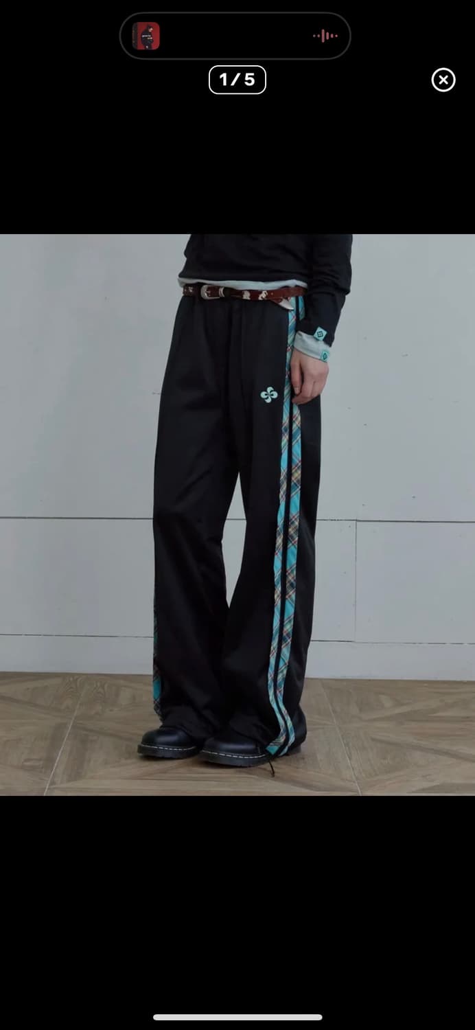 헤레틱 체크 트랙 팬츠 상품이미지2
