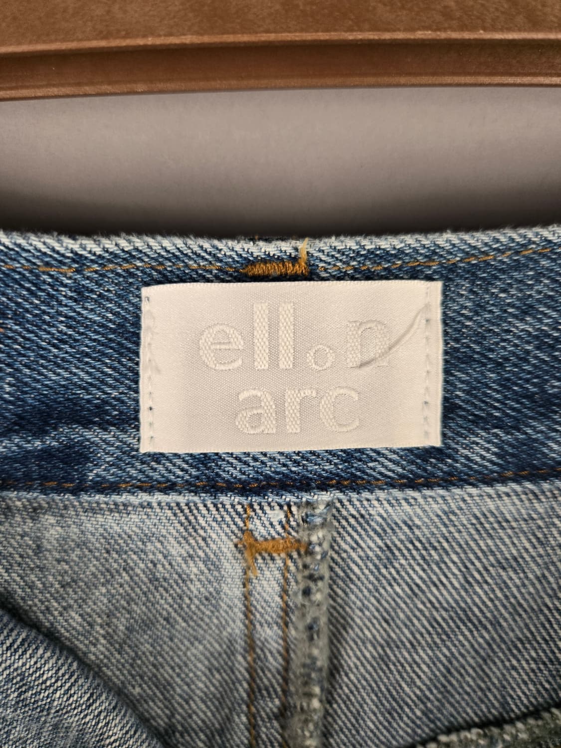 엘런아크 S 언발란스 롱 플레어 데님 청 스커트 치마 상품이미지9