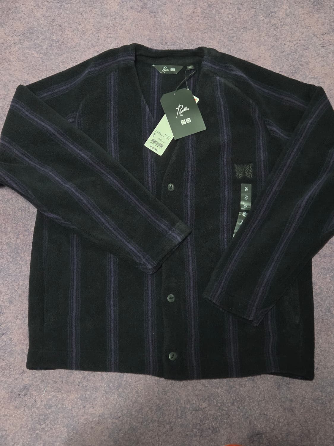 유니클로 × 니들스 가디건, 바지 (블랙, 그레이) 상품이미지1