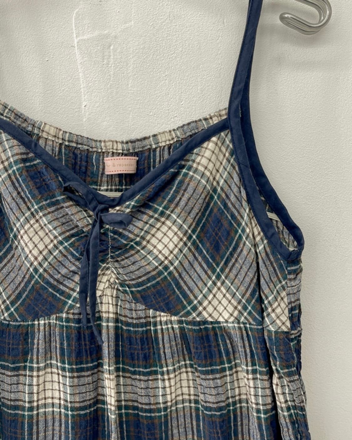 세컨드클로젯 체크 미니 원피스 상품이미지3