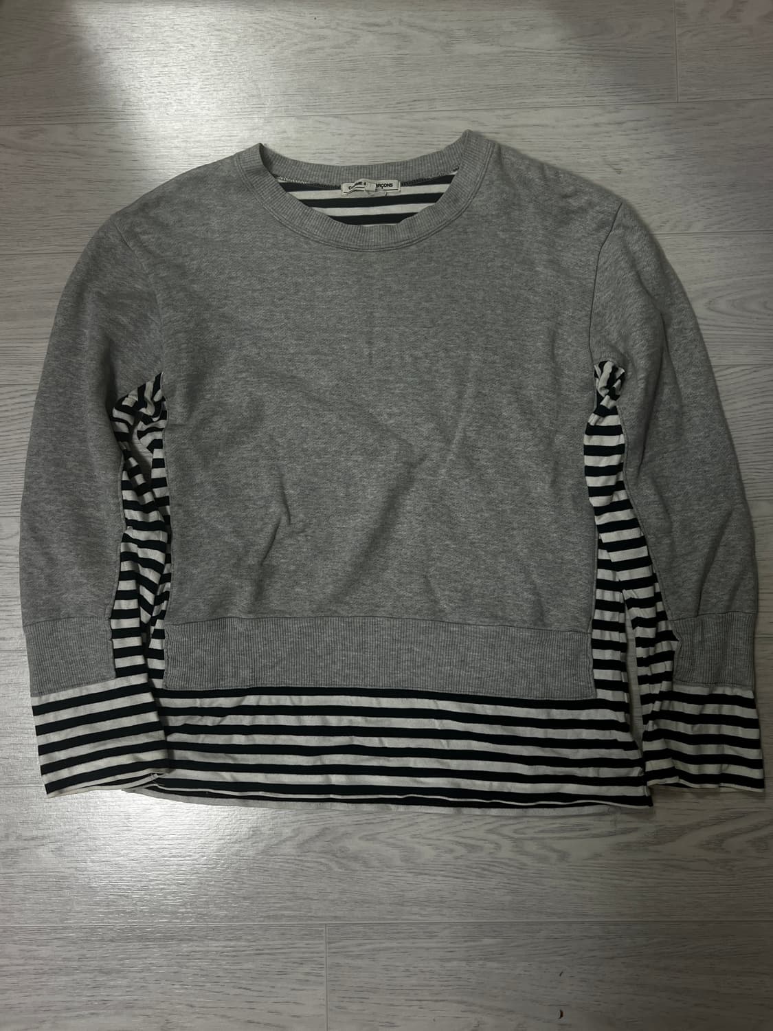 Comme Des Garcons Striped Mix Crewneck 상품이미지2
