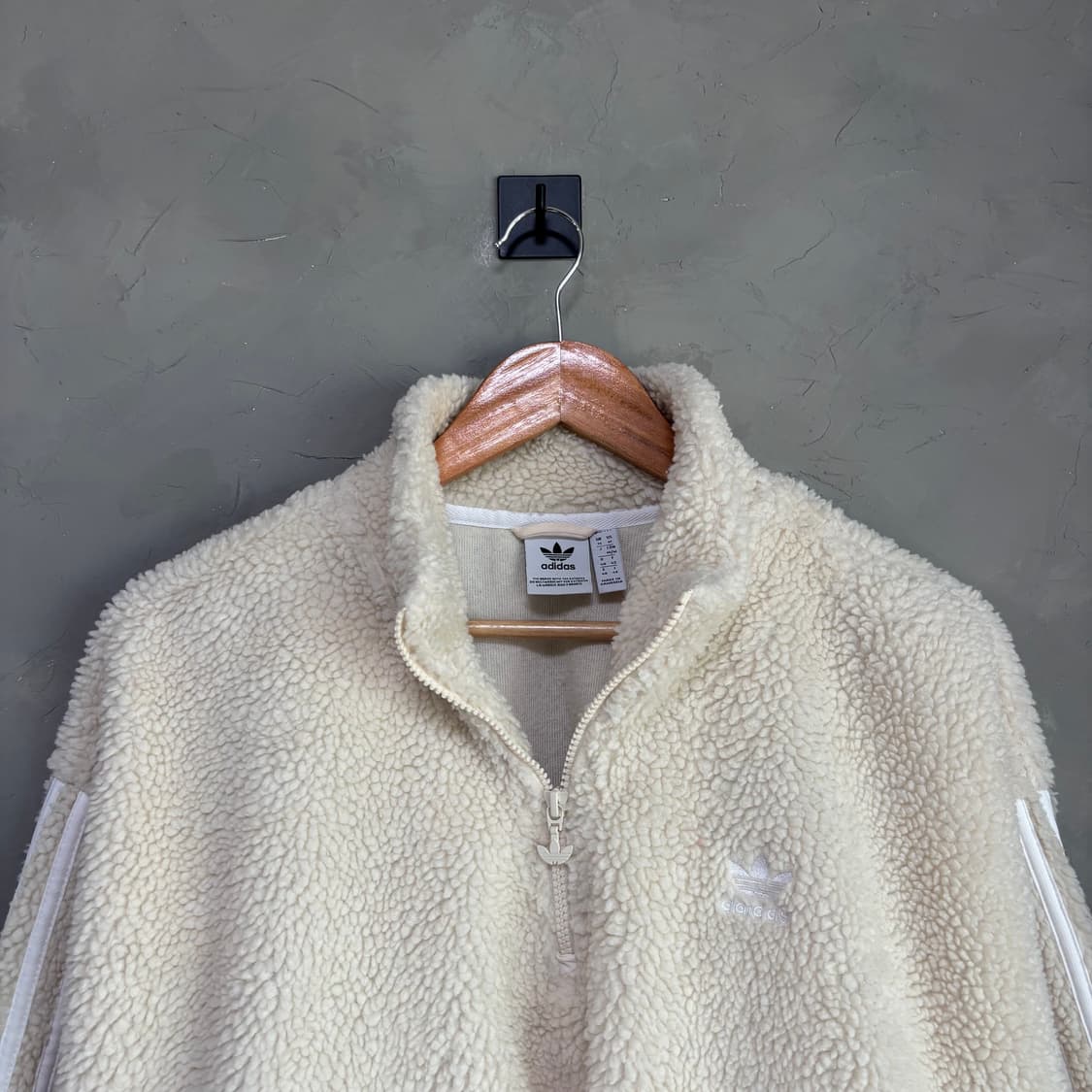 아디다스 파이어버드 하프집업 플리스 집업 화이트 상품이미지2