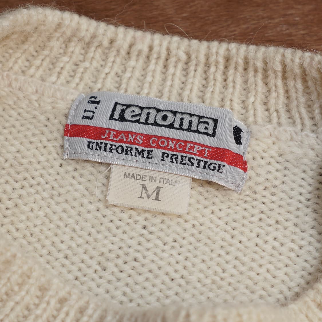 1990s 이태리 레노마 자수 니트 상품이미지5