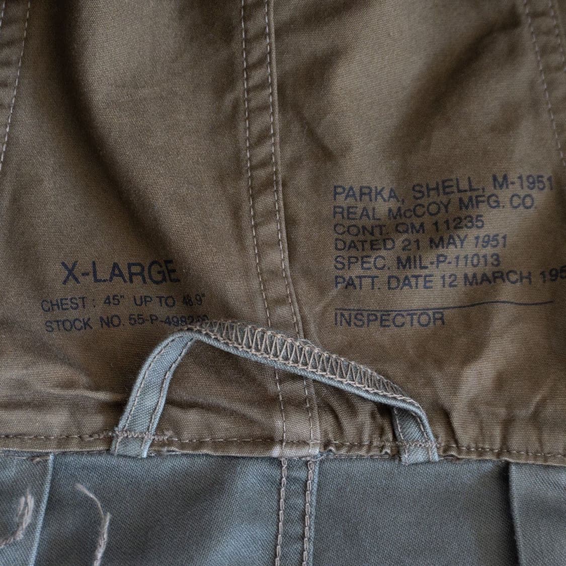 [xl] 리얼맥코이 m-51 / m-1951 상품이미지6