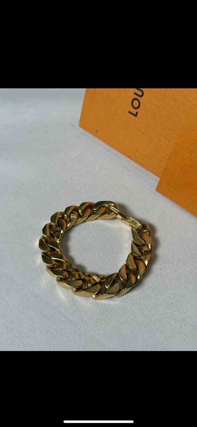 루이비통 체인링크 브레이슬릿 골드 M 상품이미지5