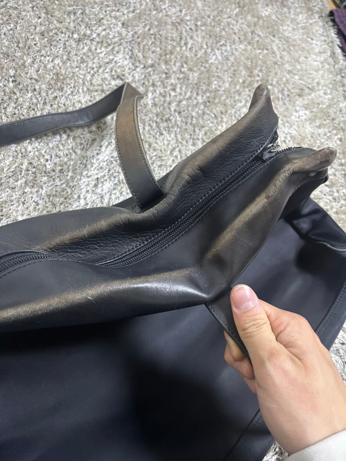 일본판 CHARLES JOURDAN 가죽 토트백 상품이미지6