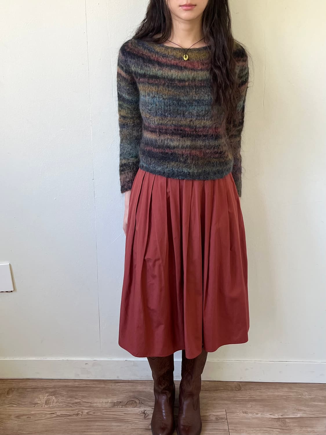 WENDY TRENDY 모헤어 크롭 스웨터 상품이미지6