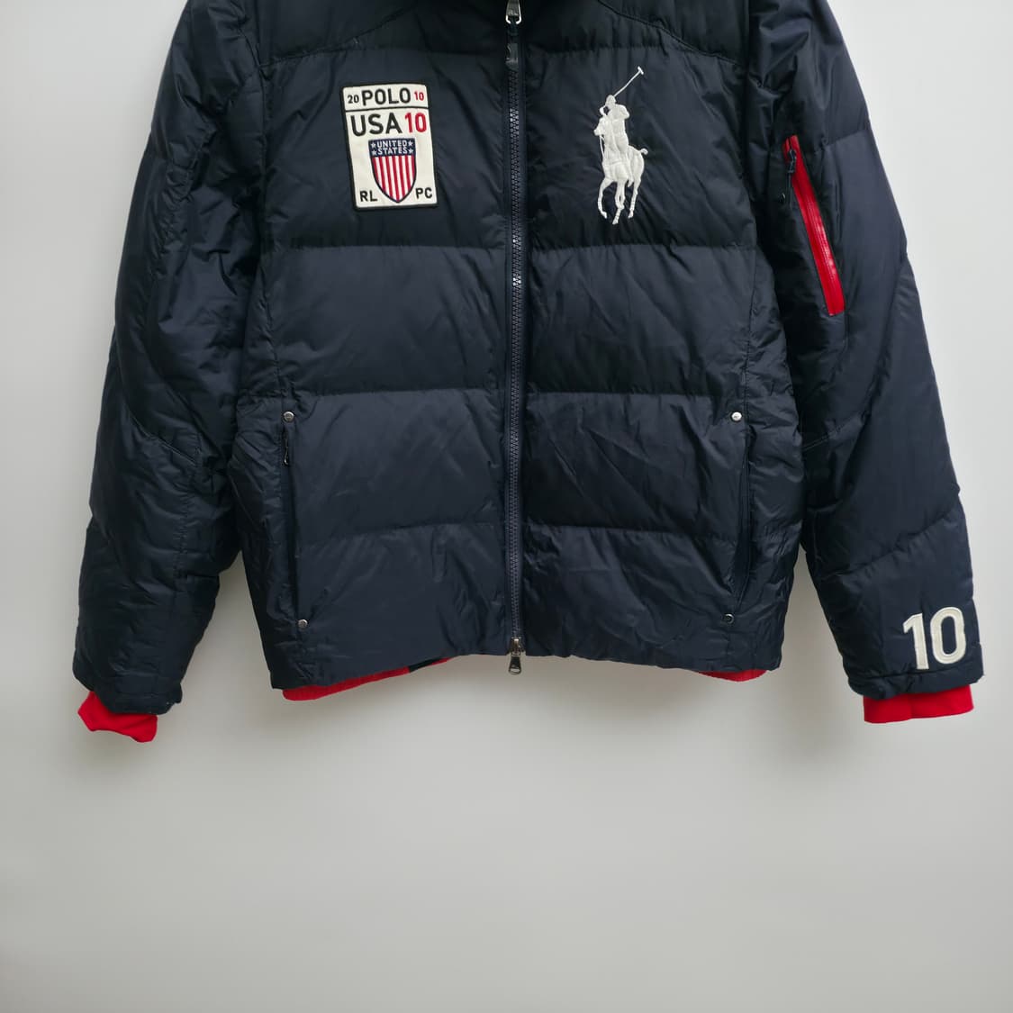 [XL] 폴로 랄프로렌 빅포니 USA 성조기 네이비 패딩 상품이미지4