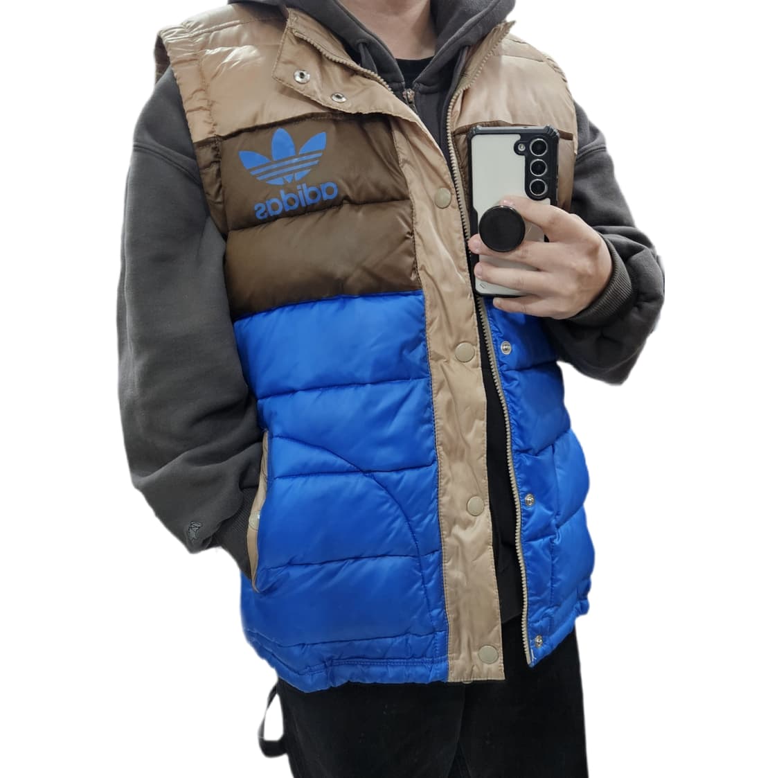 아디다스 올드스쿨 배색 패딩조끼 XL 105 상품이미지1