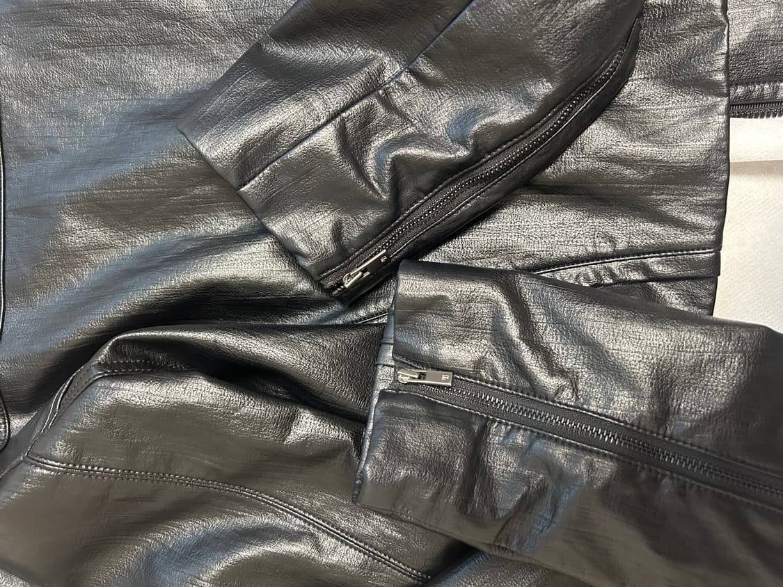 트리밍버드 v shape 레더 바이커자켓 상품이미지8