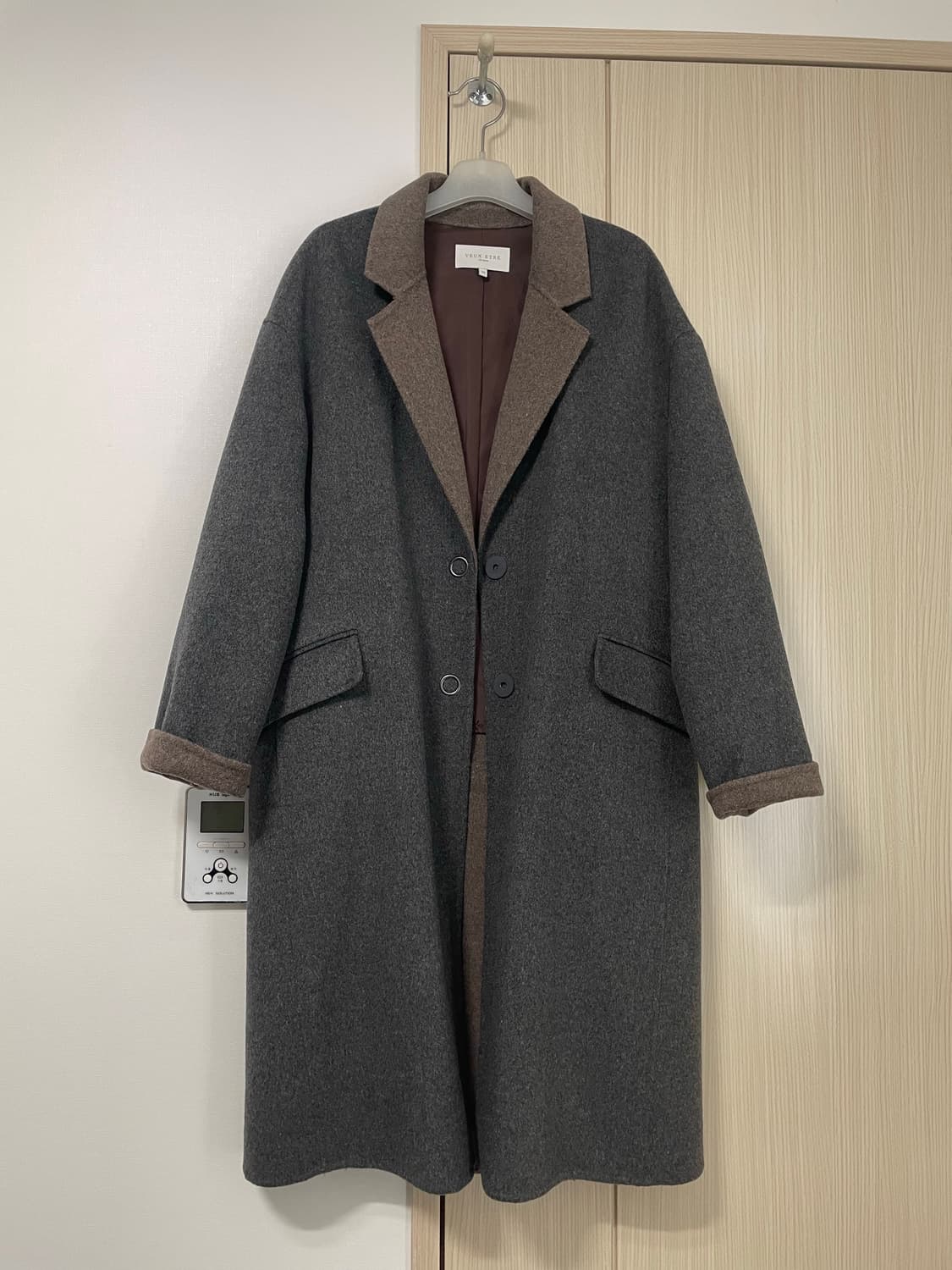 VEUX ETRE 투톤 핸드메이드 롱코트 66 상품이미지1