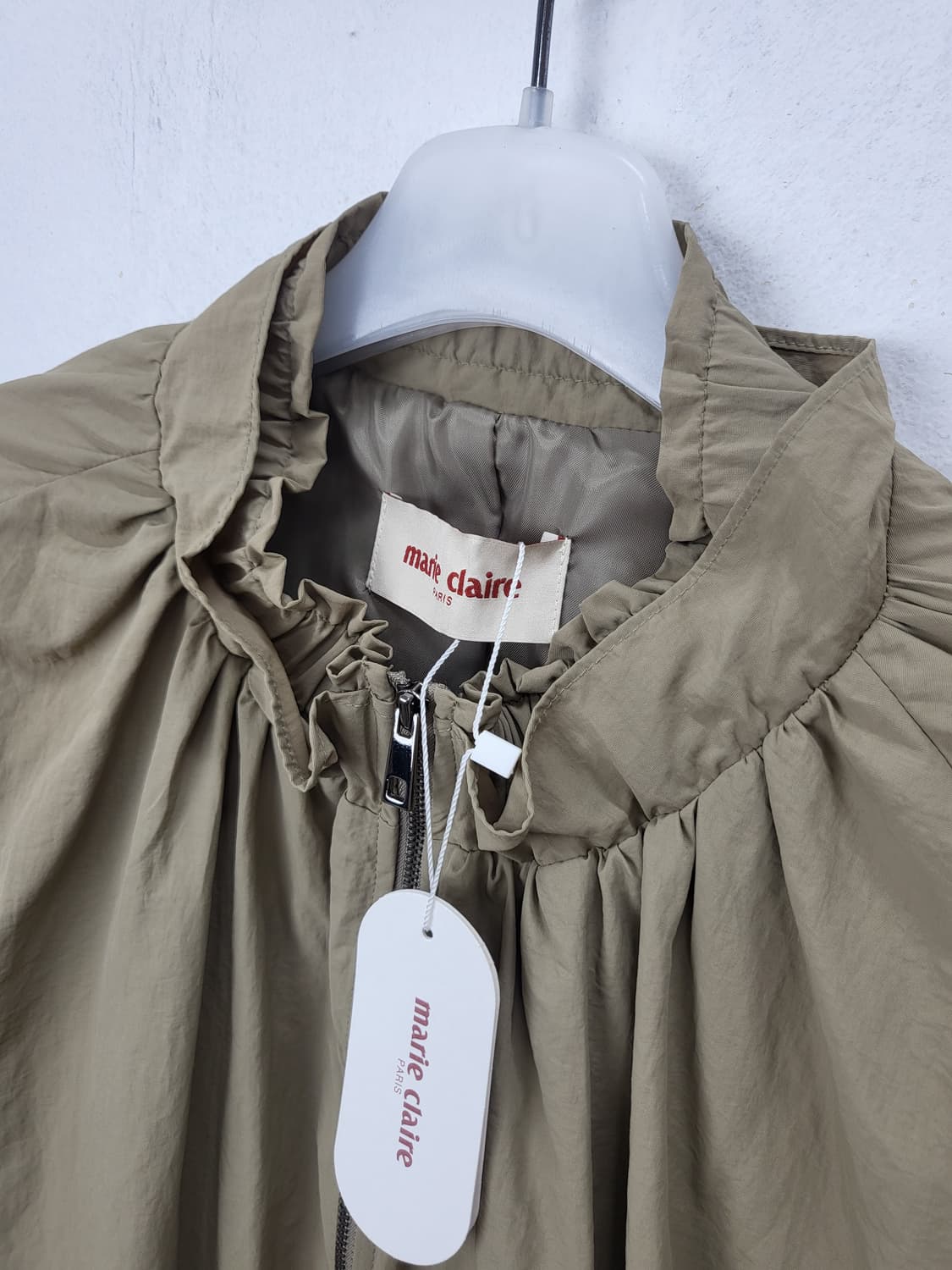 마리끌레르 베이지 셔링 여성 자켓 XL 88-99 새제품 상품이미지4