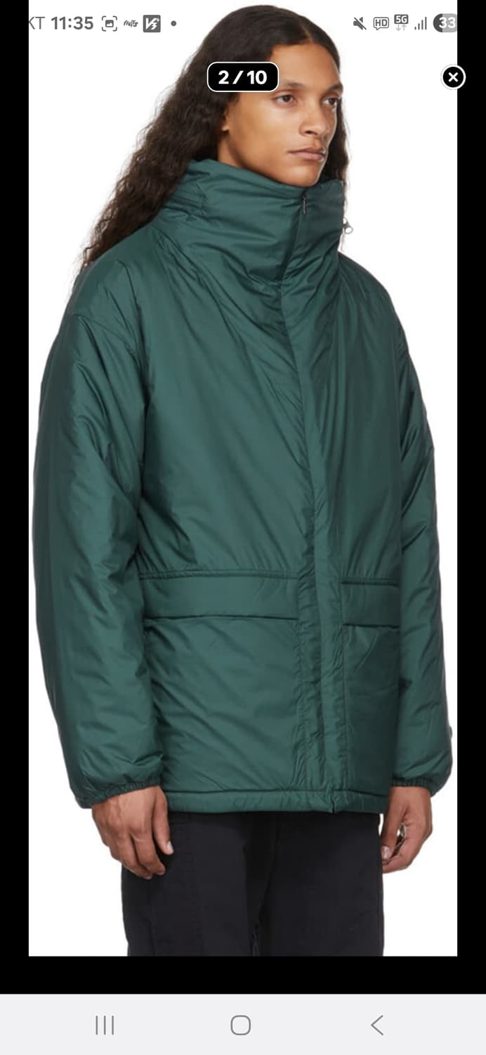 나나미카 21FW 인슐레이션 패딩 그린 상품이미지3