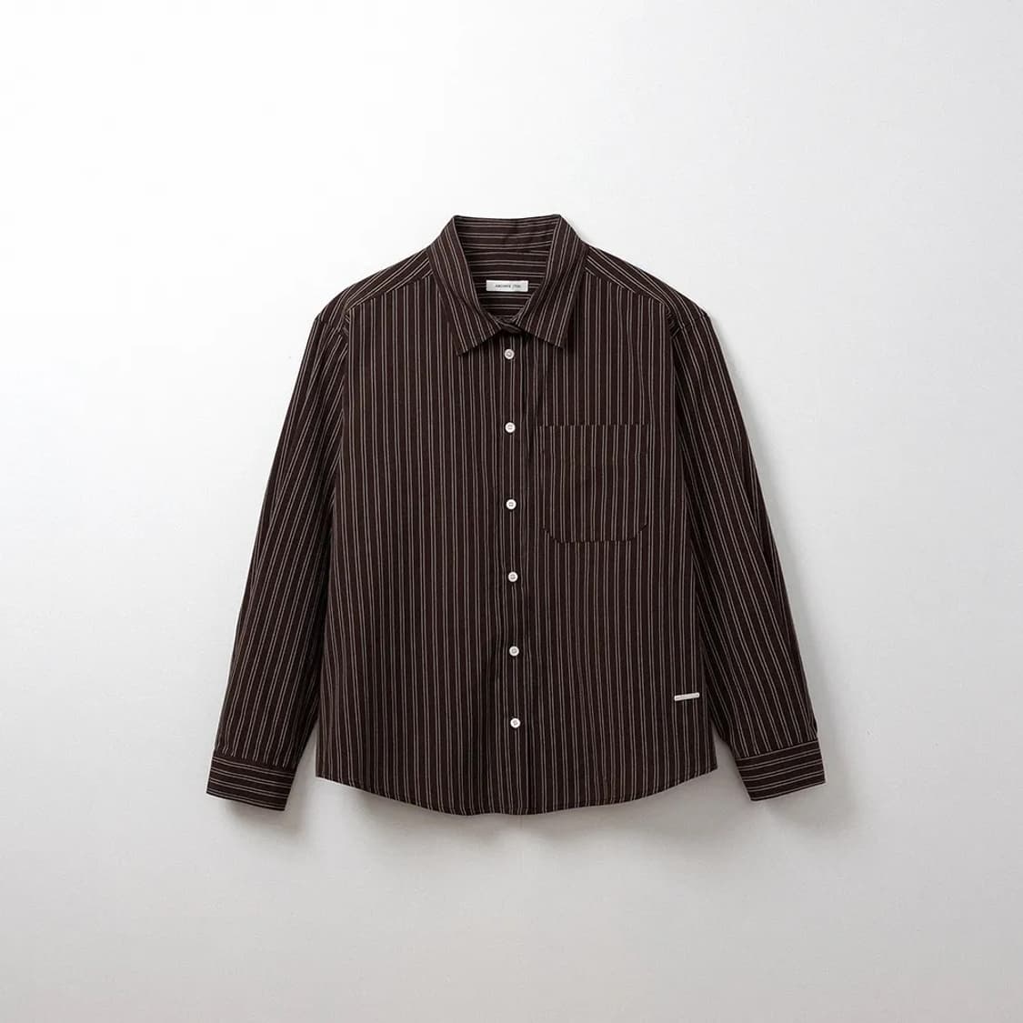 아카이브제이투유 노마 스트라이츠 셔츠 브라운 상품이미지1