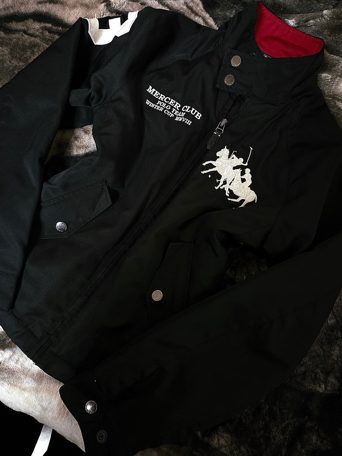 폴로 기마로고 더블포니 바라쿠타 자켓 M(12-14) 상품이미지1