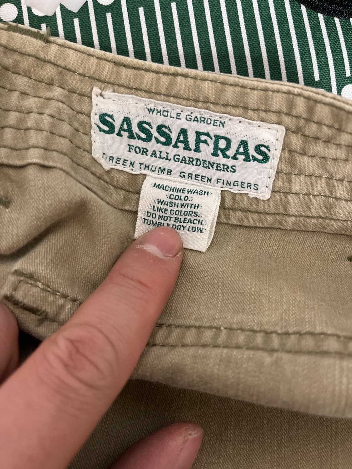 SASSAFRAS 사사프라스 올리브 퍼즐링 팬츠 L 상품이미지10