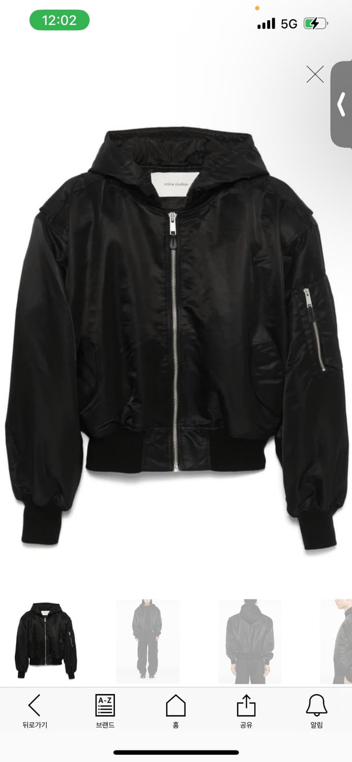 Entire studio broad 후드 봄버 상품이미지1