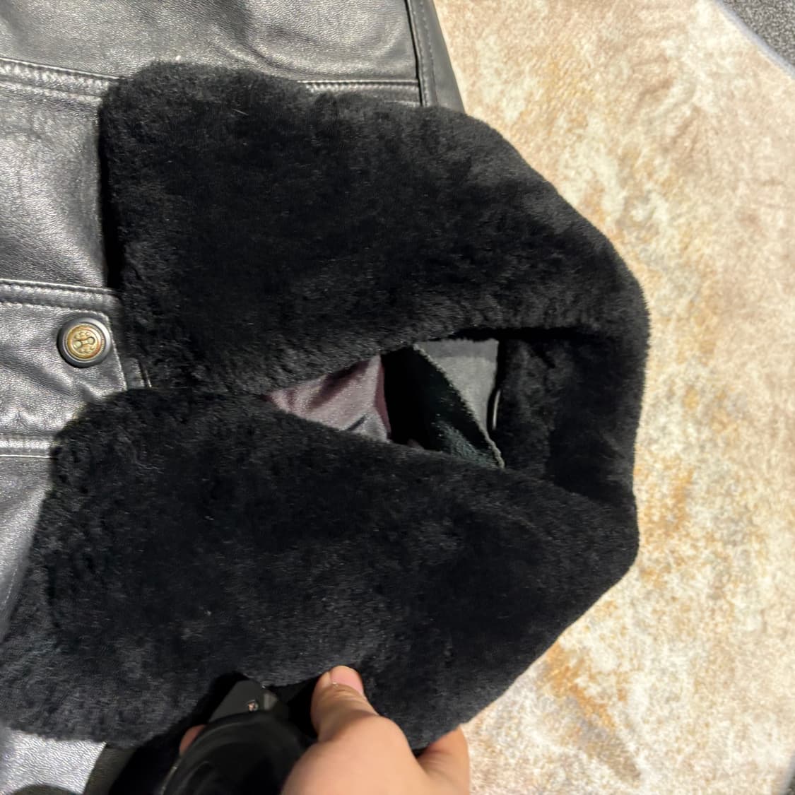 빈티지 양가죽 A-1 무스탕 자켓 상품이미지5