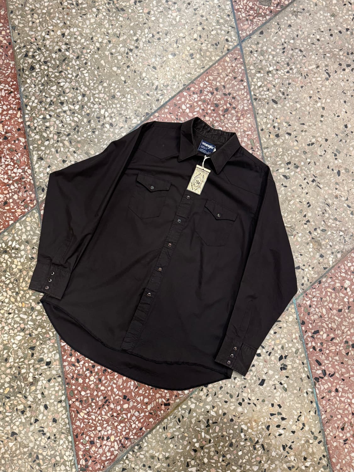 랭글러 웨스턴셔츠 블랙 (18) 상품이미지2