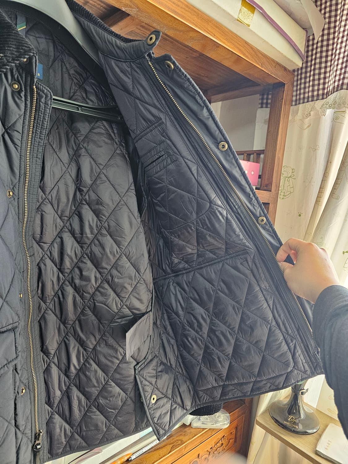 최신상입니다 전국 품절...폴로 랄프로렌 퀼팅 자켓 M 블랙 경량 패딩 상품이미지5