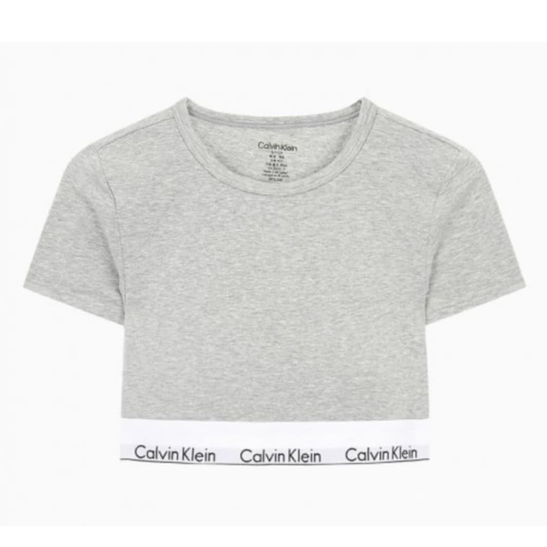 캘빈클라인 코튼 모달 반팔티셔츠 그레이 M 상품이미지1