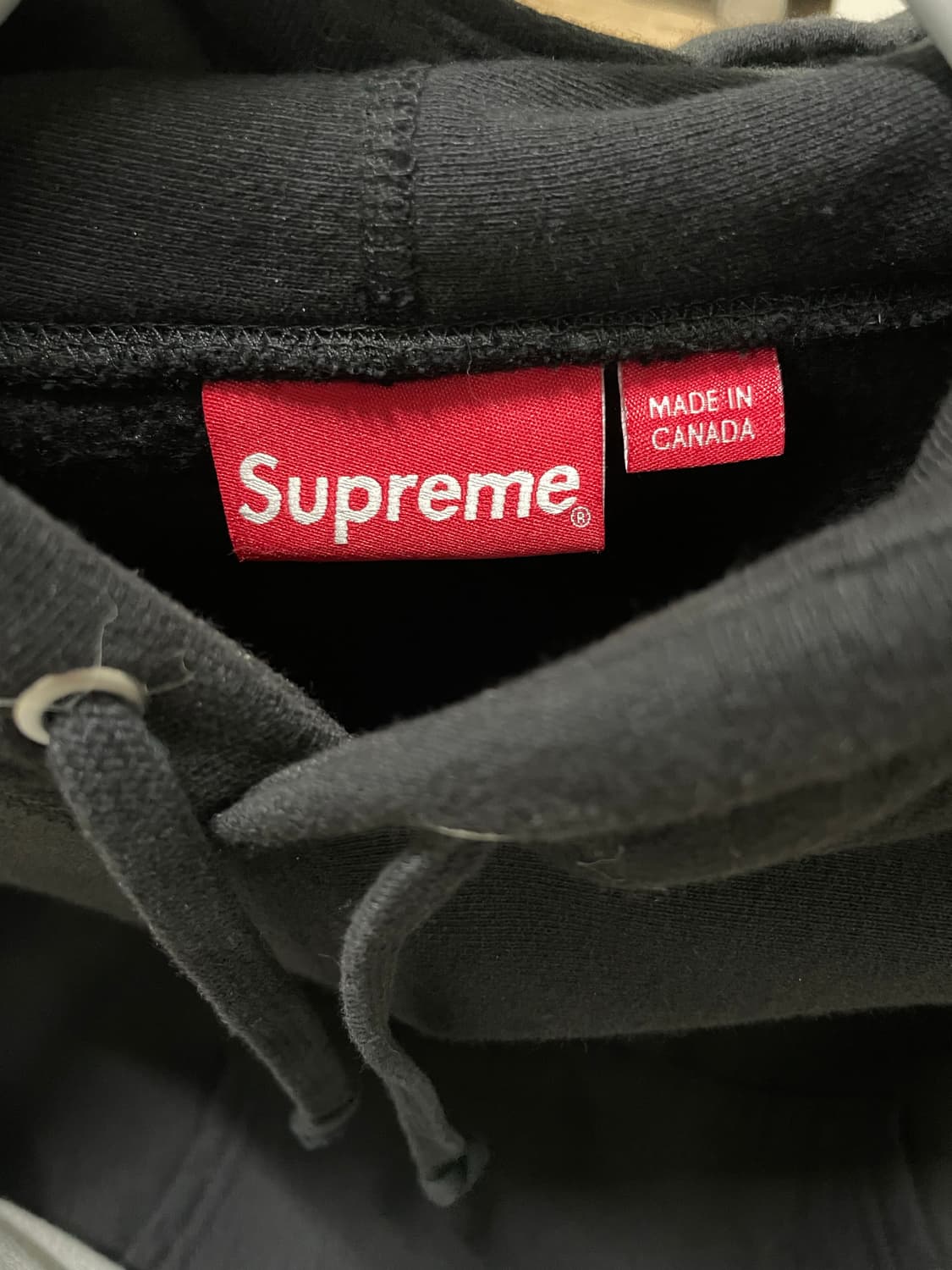 23FW 슈프림 박스로고 후드 블랙 M 상품이미지4