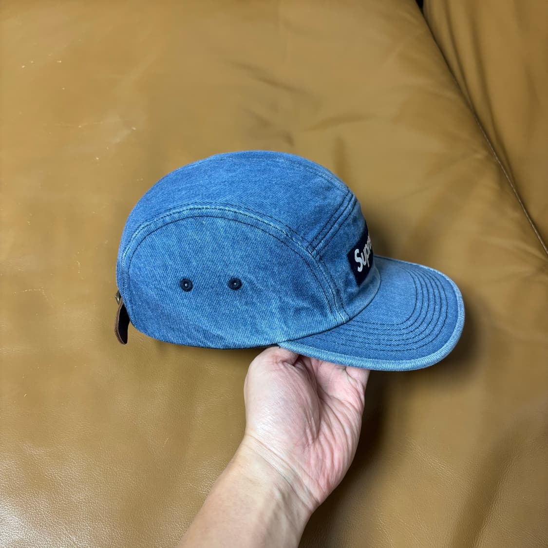 Supreme 슈프림 워시드 데님 캠프캡 모자 (Washed Denim) 상품이미지3