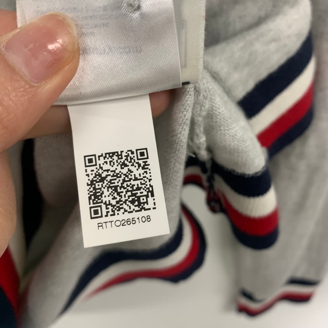 타미힐피거 그레이 라운드 니트 가디건 상품이미지5