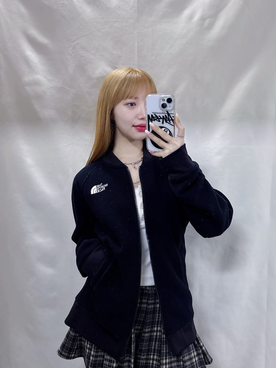 노스페이스 화이트라벨 블랙 플리스 집업  상품이미지3