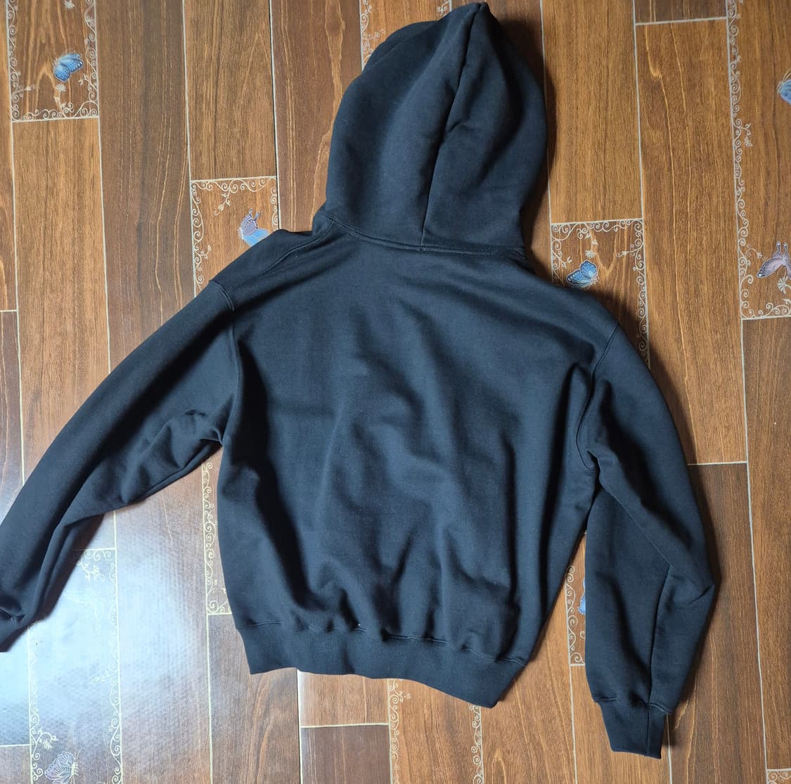 [2]밈더워드로브 헬로 월드 러브 후드티 블랙 상품이미지2