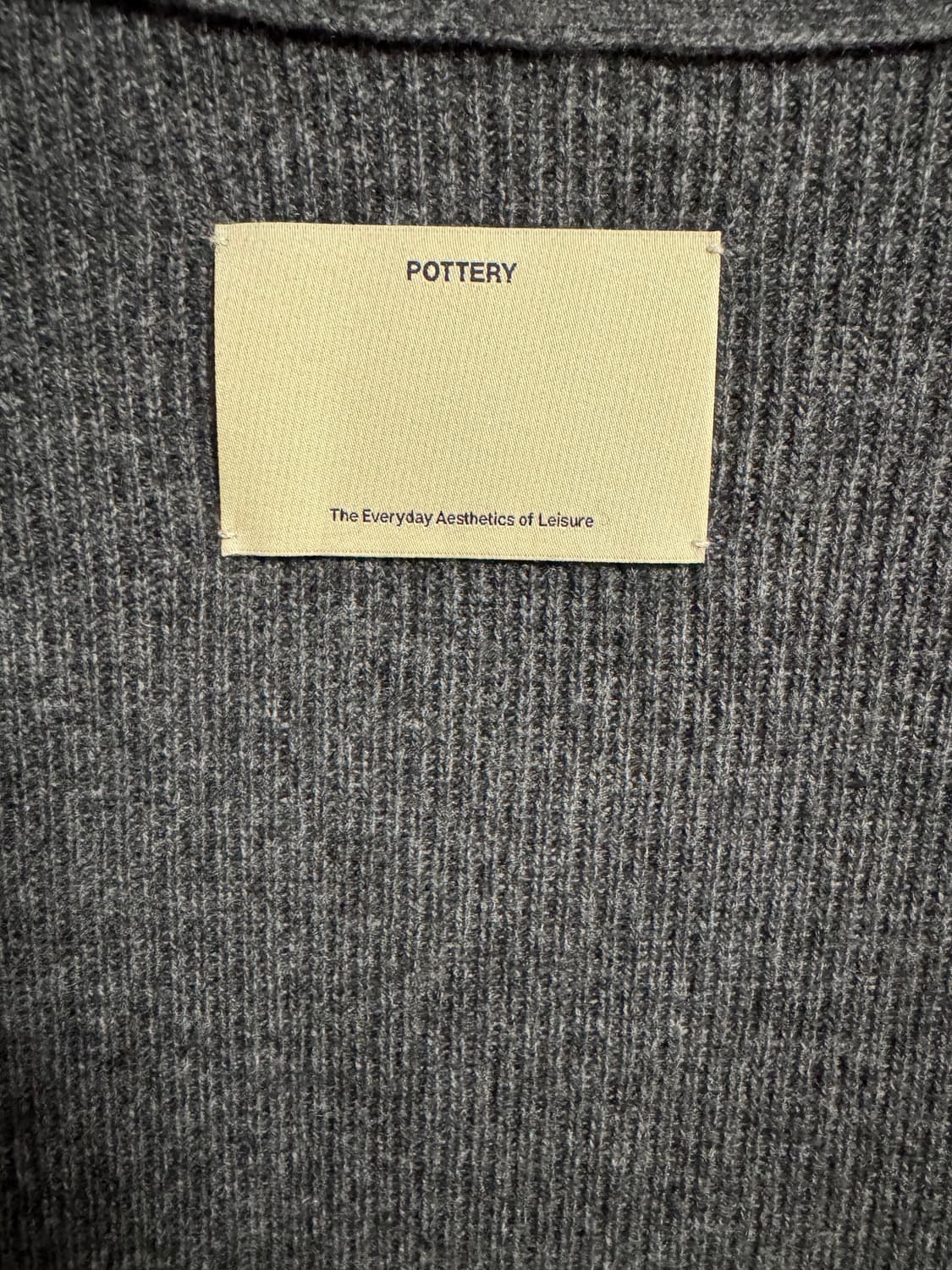 포터리 남성 컴포트 가디건 차콜 3사이즈 (105) 상품이미지4